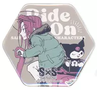 Sha Wujing × Kuromi "Saiyuki × Sanrio Character Stars POP UP SHOP Trading Hexágono metal badge B"