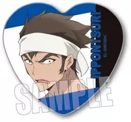 Ippon-zuri Heart metal badge Part2 "Bikkurimen"