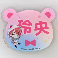 "Paradox Live× Roll Ice Cream Factory Trading Name Badge" by rei Maruyama