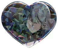 Aoyagi 冬弥 Sparkling Big Heart Shaped metal badge "Music Video" Vol. 3 "プロジェクトセカイ Colorful Stage! feat. Hatsune Miku"