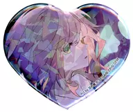 Shinonome 絵名 Sparkling Big Heart Shaped metal badge "Music Video" Vol. 4 "プロジェクトセカイ Colorful Stage! feat. Hatsune Miku"