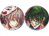 [A la Carte] Yuyu & Sagano 57 mm metal badge 2 Set "Switch Soft Akaya Akaya Ayaakashi no Tsugita Stella Set"