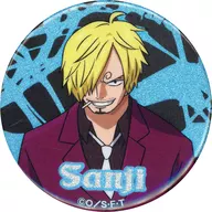 Sanji "ONE PIECE Mugawara Store in BANDAI NAMCO Cross Store Glitter metal badge Collection"