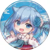 甘神朝姫(ケモ耳スタイル) オーロラ缶バッジ 「DMMスクラッチ! 甘神さんちの縁結び ケモ耳スタイル＆ナイトウェア」 E-3賞