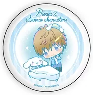 Izumi Hiiraha x Cinnamoroll "TSUKIPRO THE ANIMATION2 - Tsuki pro ji ANIMATION2 - x Sanrio Character Characters metal badge 02. Mini Character Illustration"