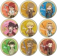 9 kinds set "metal badge TALES OF THE ABYSS 02. Retro Art Illustration"