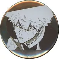 Rensuke KUNIGAMI (black and white / staring from the front) "Blue Rock Exhibition Character Badge Collection Vol. 2 Rensuke KUNIGAMI"