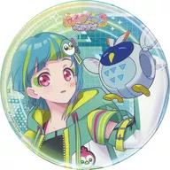 Ome river Aeru & Tatejima DUO Coordinate Series metal badge 76 mm "Wacha Primaji!" Primaji Studio limited