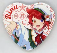 莉犬 (Strawberry Pudding / Whole Body) Strawberry Pudding Heart metal badge (2023 Winter ver!) 2023 Strawberry Winter Official Goods Heart metal badge KUJI Prize