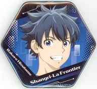 G. Yomu Rakuro Hexagon metal badge "Shangri-la Frontier"