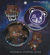 Hamikuma Pins 2 pcs & metal badge 2 pcs set "Halloween Horror Night" Universal Studios Japan 2023 limited