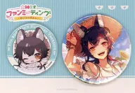 Great God Mio metal badge 2 Piece Set "Virtual YouTuber Hololive Great God Mio Fan Meeting ~ Summer Vacation of You and Mio ~"