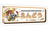 Mamoru Endō x Hello Kitty "INAZUMA ELEVEN x Sanrio Character C's Name Plate Badge 01. Mini Character Illustration"