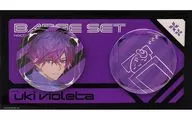 Ukiki Violetta metal badge set "Virtual YouTuber Nishiji NIJISANJI EN Noctyx 2 nd Anniversary"