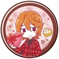 Takuto Asashi Kiba "YOWAMUSHI PEDAL LIMIT BREAK metal badge 39. Valentine ver. (graph art illustration)"