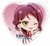 Rico "Juan el Fantasma -SUNSHINE in the MIRROR - in TOWER RECORDS Limited Fair 03. metal badge con forma de corazón (Mini Character Illustrated)"