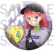 Nakano Nino Metallic metal badge "Let's go to The Quintessential Quintuplets and sauna! - × Animega × Sofmap"