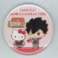 Tetsuro Kuro x Hello Kitty (normal) "Haikyu! x Sanrio Character Connectors POPUP STORE in PARCO Trading metal badge"