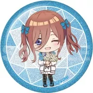 Miku Nakano "The Quintessential Quintuplets ∞ × Nakano Ward Goshu Nensai Glitter metal badge Box B (SD)"