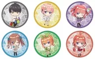 6-Type Set "The Quintessential Quintuplets n x Nakano-ku 5th anniversary Glitter metal badge Box B (SD)"