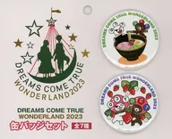 DREAMS COME TRUE徽章2个SET(福冈市)"史上最强的移动游园地DREAMS COME TRUE WONDERLAND 2023>Sega UFO捕手在线限定