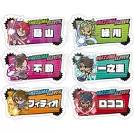 6-type set "INAZUMA ELEVEN POP UP SHOP in E-DINER e-TOON TRADING ACRYLIC BADGE C"