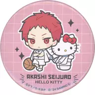 Seijuro Akashi e Hello Kitty (normal) "Kuroko no Basketball x Sanrio Charakyats PremiumShop Can Badge"