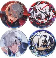 Conjunto de 4 tipos metal badge NIJISANJI Battle Mode Type : Kuzuha & Ibrahim "Virtual YouTuber Niji Sanji" Niji Sanji Official Store Product Purchase benefits