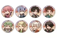 Conjunto de 8 tipos "metal badge Akane Sasu Sekai con Kimi" 09. Retro Art Illustration "