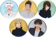 5-Type Set "Jujutsu Kaisen Kaedama / Tamaori Marui POP UP SHOP TRADING metal badge Firework Ver."