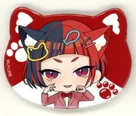 To Take Shitamiya "STATION IDOL LATCH! Collaboration Cafe Racchi Cat Cafe Trading Cat metal badge B Group"