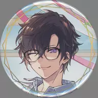 Shiki estado de calma sin viento Akira (Makoto Massaki Illustrated) "Virtual YouTuber Jishinji VOLTACTION 2 nd Anniversary Random estampado en caliente metal badge"