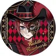 Riddle Rosehart "Disney Twisted Wonderland Trading Glitter Can, Distintivo, Masquerade Dress ver."