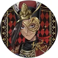 Jamil・Viper "Disney Twisted Wonderland Trading Glitter metal badge Masquerade Dress Ver."