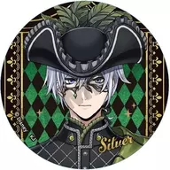 Silver "Disney Twisted Wonderland Trading Glitter Can Crachá Masquerade Dress ver."