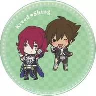 CREED & Sing (Tales of Hearts) "Tales of the Rays × Atre Akihabara Round metal badge C"