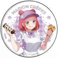 Nino Nakano "Hologram metal badge (57 mm) The Quintessential Quintuplets to 01. Crepe shop ver. Drawing illustration"