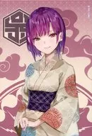 Saki Tezuka "Heaven Burns Red Square metal badge Collection Yukata Ver"