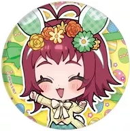 Kusuri YAKUZEN : "100 Girls Who Love You metal badge 05. Mini Character Illustration"