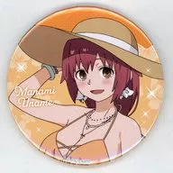 Shin Keime Nami Swimsuit ver. 75 mm metal badge "KUJI Hikido TV Anime Kaigai to Otome to Kamikakushi Online KUJI" D-3 Prize