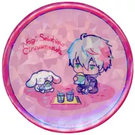 凪誠 Shiro x Synermolol (bebida) "Blue Rock x Sanrio Charakyats Trading Hologram Can Badge"