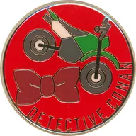 [単品] 江戸川コナン＆服部平次 ピンバッジ 「リアル脱出ゲーム×名探偵コナン 100万ドルの絡繰館からの脱出」 任務付きチケット 探偵セット特典