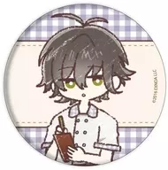 Toson Shimazaki "Bunka to Alchemist metal badge 46. Cafe Ver. A (Graph Art Illustration)"