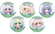 全5種セット 「缶バッジ あいりすミスティリア!～少女のつむぐ夢の秘跡～ 06.ウェディングドレスver. ミニキャライラスト」