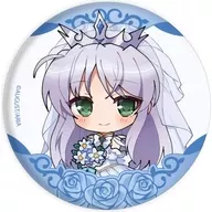 "metal badge Yoake Mae Yori Ruriiro na 01. Wedding dress ver. Mini Character illustration" by Feena Fam Earthlight