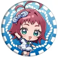 Kusuri YAKUZEN : "100 Girls Who Love You metal badge 07. Mini Character Illustration"