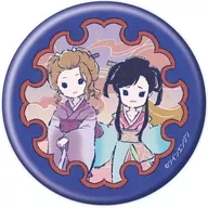 Asa & Kame "metal badge Gekijo Mononoke 01. Graph Art Illustration"