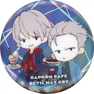 Nero & Virgil "CAPCOM CAFE× Devil May Cry Holograma metal badge"