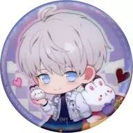 Seiya (Mini Character) "Koi to Fukakku ×SWEETS Paradise Trading metal badge"