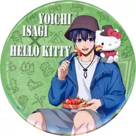 Kiyoshi Seichi & Hello Kitty (tamanho real) "Blue Rock x Sanrio Charakyats Trading Can Badge Camp Theme"
